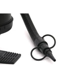 Pompa manuala pentru umflat obiecte gonflabile , colace , saltele , cu 3 adaptori pentru interconectare si furtun, negru, Vivimall - vivimall.ro
