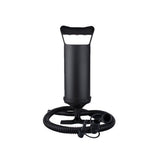 Pompa manuala pentru umflat obiecte gonflabile , colace , saltele , cu 3 adaptori pentru interconectare si furtun, negru, Vivimall - vivimall.ro