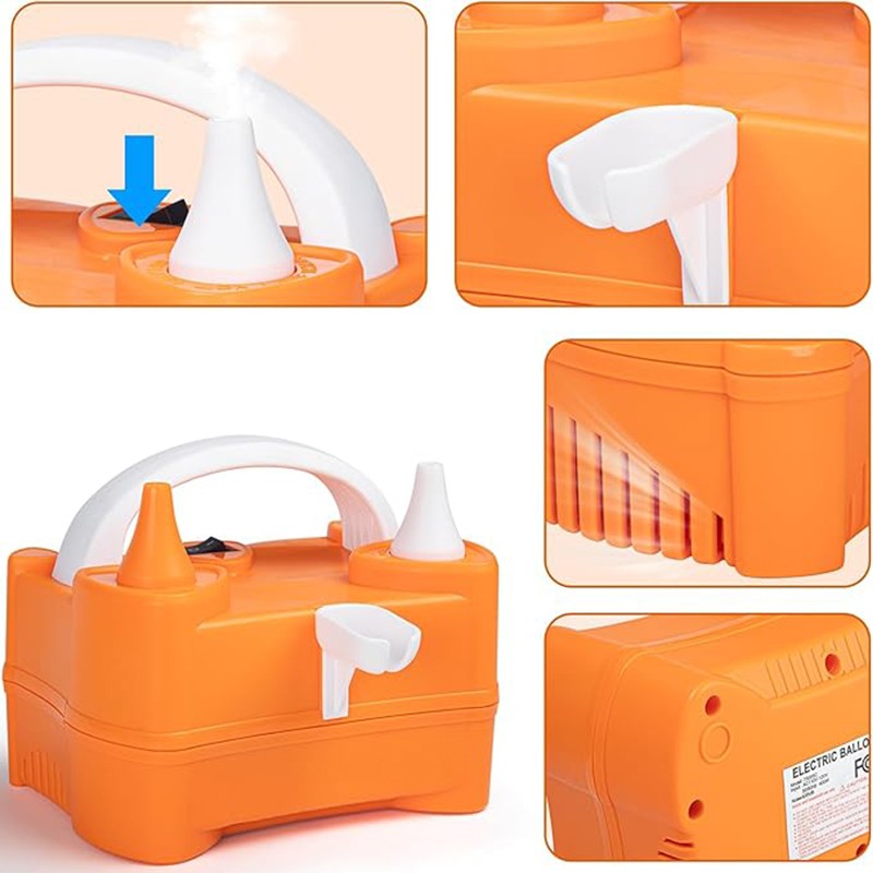 Pompa Electrica De Baloane 400W Portocaliu | PartyMaster 6 - vivimall.ro