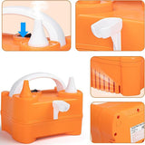 Pompa Electrica de Umflat Baloane, Vivimall, cu Doua Iesiri, 220V, Putere 400W, Accesorii petrecere, Portocaliu - vivimall.ro