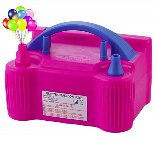 Pompa Electrica de Umflat Baloane, Vivimall, cu Doua Iesiri, 220V, Putere 600W, Accesorii petrecere, Mov - vivimall.ro