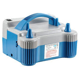 Pompa Electrica de Umflat Baloane, Vivimall, cu Doua Iesiri, 220V, Putere 680W, Accesorii petrecere, Albastru-Gri - vivimall.ro
