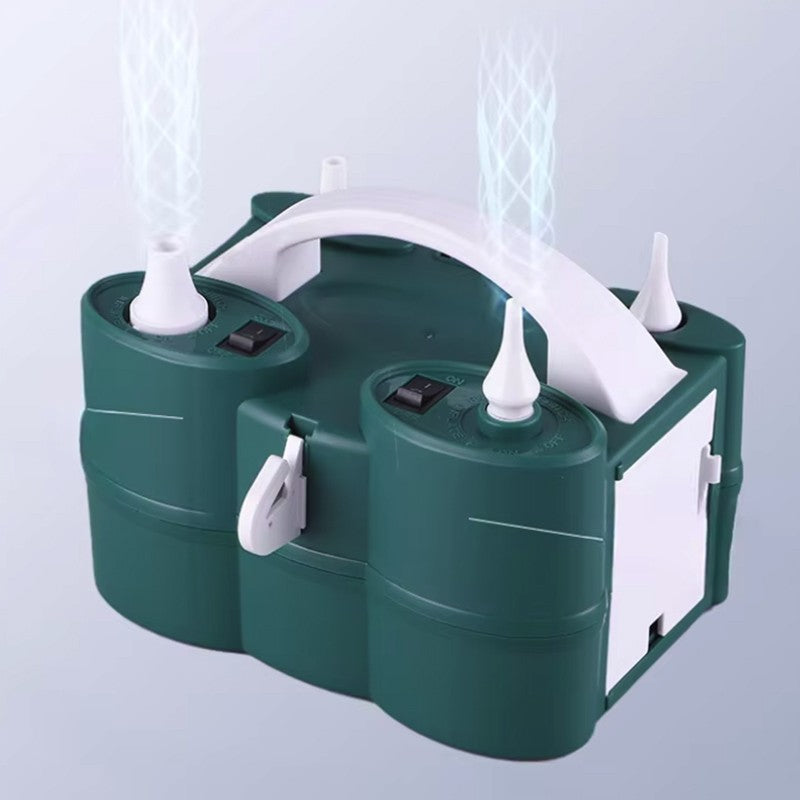 Elektromos lufipumpa, két kimenettel, tartozékokkal, 220V, teljesítmény 600W, parti kiegészítők