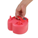 Pompa Electrica Pentru Umflat Baloane, 600 W, in Forma de Inima, Doua Capete de Umflat, din Plastic, Rosu - vivimall.ro
