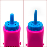 Pompa Electrica Pentru Umflat Baloane, din Plastic, cu Acumulator, Autonomie 3-4h, Portabila, Roz - vivimall.ro