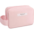 Portfard, Vivimall, cu Maner, Material Impermeabil, pentru Cosmetice, 16 x 11 x 7 cm, Roz - vivimall.ro