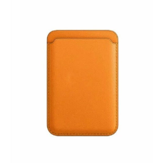 Portofel Vivimall MagSafe piele pentru carduri compatibil cu Apple iPhone 12/12 Mini/12 Pro/12 Pro Max,Portocaliu - vivimall.ro