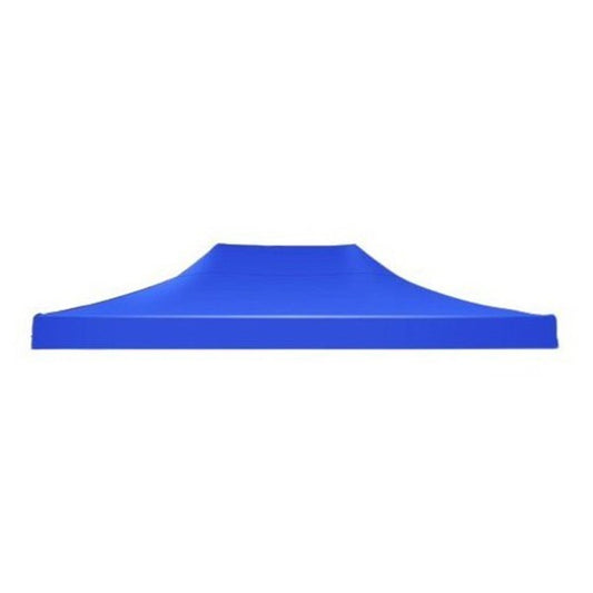 Prelata Copertina pentru Cort tip Pavilion, Vivimall, Invelis Impermiabil din Material Textil Oxford 700D, Varf Plat Cauciucat, 4.3 x 2.9 m Albastru - vivimall.ro