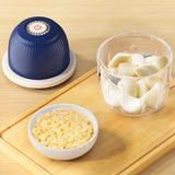 Tocator Electric pentru Bucatarie, Vivimall, Model Presa Electrica pentru Legume Fructe Carne Umpluturi Sosuri, Otel Inoxidabil, 14 x 10.5 x 10.5 cm, 350 ml, Albastru Inchis - vivimall.ro