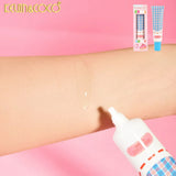 Detaliu textură fluid transparent primer Kevin & Coco Carol, formula hipoalergenică pentru ten