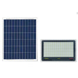 Proiector LED solar 600 LED-uri, protecție IP67 waterproof, 300W, vedere frontală, culoare negru