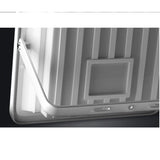 Proiector LED cu Panou Solar Vivimall, Senzor lumina, Waterproof, 600 LED-uri incorporate, 300W, 37x26.5 cm, IP67, Design Modern, Negru - vivimall.ro