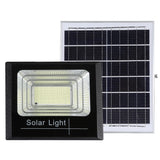 Proiector LED SMD 25W cu incarcare solara Vivimall, panou solar, cu telecomanda, suport prindere, material ABS, 1.2AH, 44 LED-uri, 79Lm, 13x13.5 cm, negru - vivimall.ro
