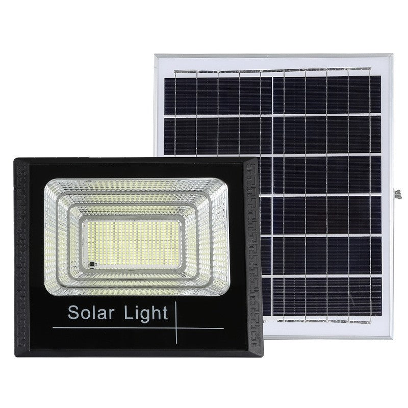 Proiector LED SMD 30W cu incarcare solara Vivimall, panou solar, cu telecomanda, suport prindere, material ABS, 1.2AH, 100 LED-uri, 93Lm, 11.8x21 cm, negru - vivimall.ro