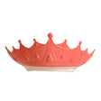 Viziera de Protectie Baie Pentru Copii, Fippy, Model Coroana, Dimensiune ajustabila, Durabil, Usor de curatat, Impotriva Samponului, pentru Ochi si Urechi, TPE+PP, 15x13 cm, Rosu - vivimall.ro