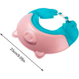 Viziera De Protectie Baie Pentru Copii, Fippy, Model Purcelus, Dimensiune Ajustabila, Durabil, Usor De Curatat, Impotriva Samponului, Pentru Ochi Si Urechi, Tpe+Pp, 23X23 Cm - vivimall.ro