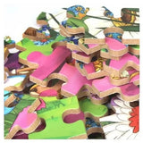 Puzzle 60 De Piese Din Lemn In Cutie Metalica, Model Scufita Rosie, Educativ, Dezvoltare Abilitati Cognitive, Pentru Prescolari, 22.5X13.5 Cm, Multicolor - vivimall.ro
