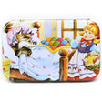 Puzzle 60 de Piese din Lemn in Cutie Metalica, Vivimall, Model Scufita Rosie, Educativ, Dezvoltare Abilitati Cognitive, pentru Prescolari, 22.5x13.5 cm, Multicolor - vivimall.ro