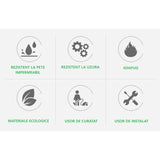 Set 36 Placi Autoadezive pentru Pardoseala, Flippy, din PVC, Impermeabil, Ignifug, Usor de Curatat, Dimensiune Placa 91.44 x 15.24 cm, Grosime 1.5 mm, Acoperire 5 m2, Model 10, Maro - vivimall.ro