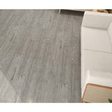 Set 36 Placi Autoadezive pentru Pardoseala, Flippy, din PVC, Impermeabil, Ignifug, Usor de Curatat, Dimensiune Placa 91.44 x 15.24 cm, Grosime 1.5 mm, Acoperire 5 m2, Model 3, Gri - vivimall.ro