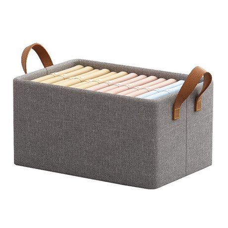Kosár Tárolódoboz, Textil Anyag, Összecsukható, 35 L, Fém Keret, Fogantyúkkal