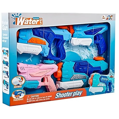 Set 4 Pistoale Cu Apa Colorate | SoakZone - vivimall.ro