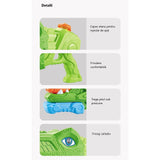 Pistol cu Apa pentru Copii, Rezervor, Pentru Piscina/Plaja, Vivimall, 6ani+, Tiranozaur, 3 duze, Verde, 1440ML - vivimall.ro