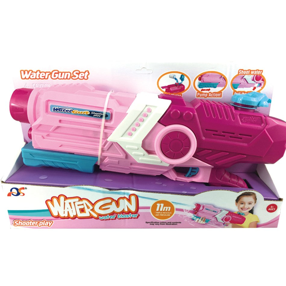 Pistol cu Apa pentru Copii, Rezervor, Pentru Piscina/Plaja, Vivimall, 6ani+, Roz, 2000ML - vivimall.ro