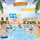 Pistol cu Apa pentru Copii, Rezervor, Pentru Piscina/Plaja, Vivimall, 6ani+, Albastru/Multicolor, 1000ML, model 2 - vivimall.ro