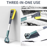 Racleta Auto pentru Zapada cu Doua Capete, Vivimall, Universala, Deszapezire Masina, cu Maner Lung, Ergonomica, Detasabila, pentru Geamuri si Caroserie, Usor de Utilizat, 67x12.5 cm, Albastru - vivimall.ro