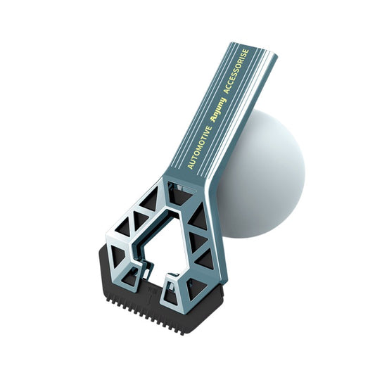 Racleta Auto pentru Zapada cu un Capat, Vivimall, Universala, Deszapezire Masina, cu Maner, Ergonomic, Detasabila, pentru Geamuri si Caroserie, Usor de Utilizat, 23.5x4.3 cm, Albastru - vivimall.ro