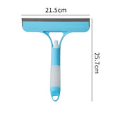 Racleta de Curatare 3 in 1, Vivimall, Multifunctional, Pentru Casa si Masina, Pulverizator de Spray, Racleta din Silicon si Burete, 21.5 x 25.7 cm, Albastru - vivimall.ro