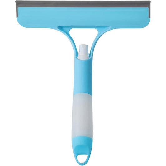 Racleta de Curatare 3 in 1, Vivimall, Multifunctional, Pentru Casa si Masina, Pulverizator de Spray, Racleta din Silicon si Burete, 21.5 x 25.7 cm, Albastru - vivimall.ro