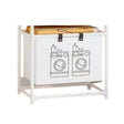 Cos de Rufe, Vivimall, 1 Cos, Cadru de Otel Inoxidabil, 97 x 44 x 57 cm, Alb - vivimall.ro