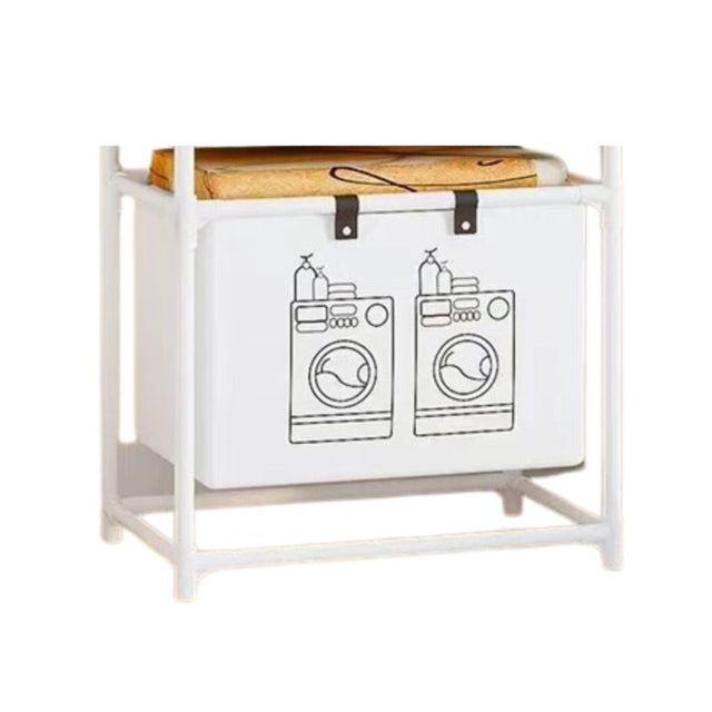 Cos de Rufe, Vivimall, 1 Cos, Cadru de Otel Inoxidabil, 97 x 44 x 57 cm, Alb - vivimall.ro