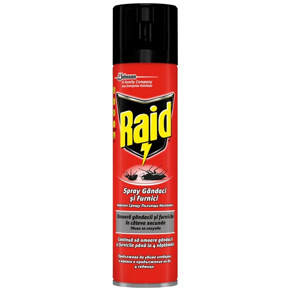 Raid Rovarirtó Csótányok Hangyák ellen 400 ml