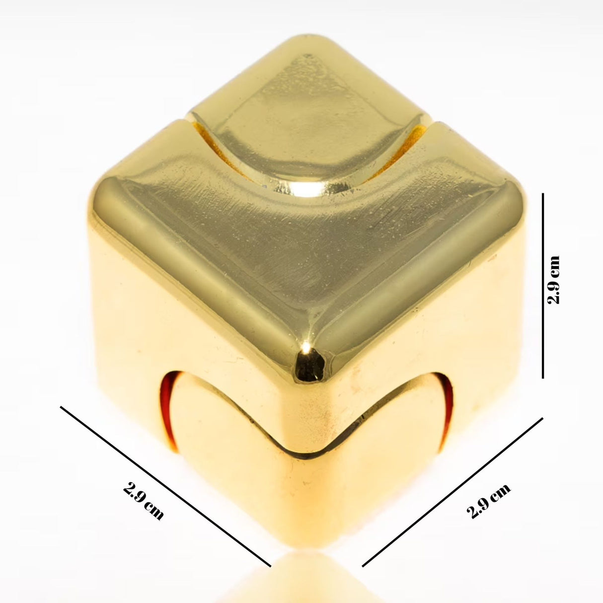 Cub fidget spinner Flippy dezasamblat în două piese magnetice independente, aliaj zinc