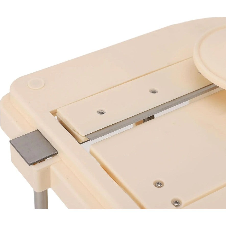 Razatoare de Varza, Vivimall, Manuala, din PP+Otel Inoxidabil, 30 x 24 x 22 cm, Latime Ajustabila, Alb/Verde - vivimall.ro