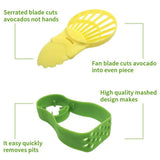 Recipient De Depozitare Avocado 5In1, Etans, Pentru Frigider, Din Plastic, Dispozitiv De Taiat, Curatat, Feliat, Verde - vivimall.ro
