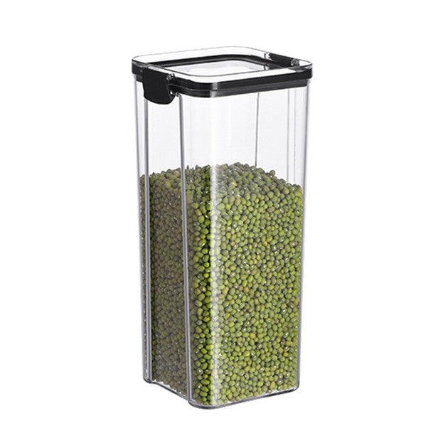 Recipient din Plastic, Vivimall, pentru Alimente/Obiecte, Inchidere Ermetica, 10.2 x 24.2 cm, 1800 ml, Transparent - vivimall.ro