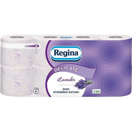 Hartie Igienica, REGINA, Lavanda, Set 8 Role, 3 Straturi - vivimall.ro