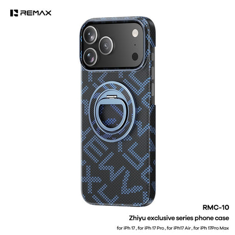 Husa pentru iPhone 17 Air, Vivimall, Suport Magnetic, Albastru - vivimall.ro
