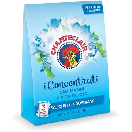 Saculeti parfumati Chanteclair — Săruri marine și flori de lotus, 3 x 12 g - vivimall.ro