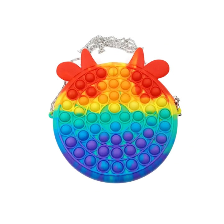 Pop It Cow szivárvány táska | BubbleBag 2