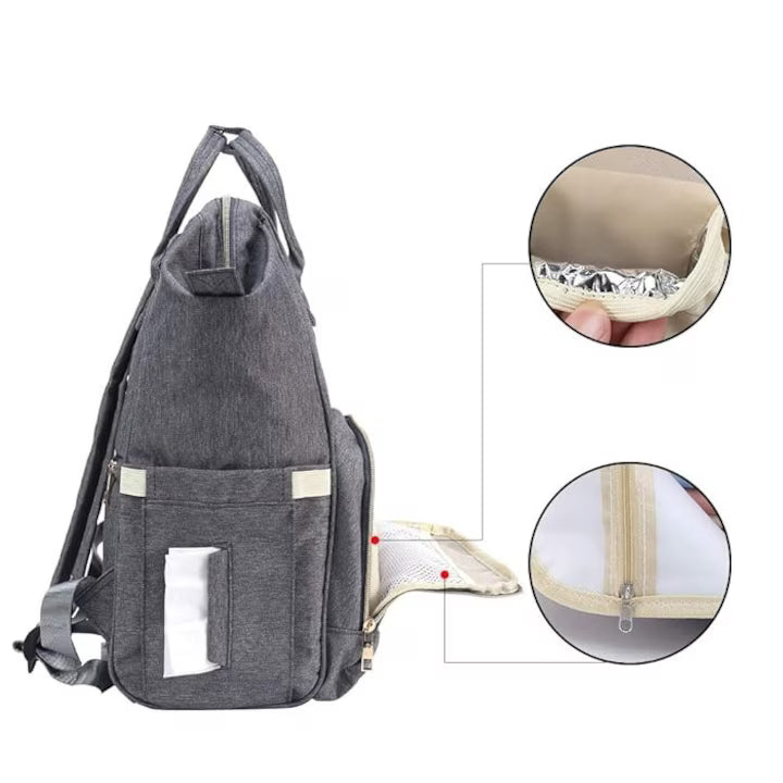 Sötétszürke hátizsák anyukáknak | MommyBag 3