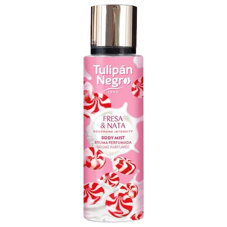 Spray pentru corp Tulipán Negro — Fresa y Nata, 250 ml - vivimall.ro
