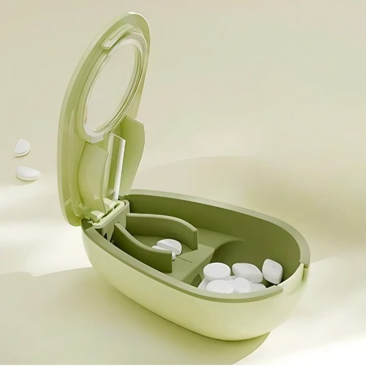 Zöld tabletta- és gyógyszertároló doboz | HealthBox 2