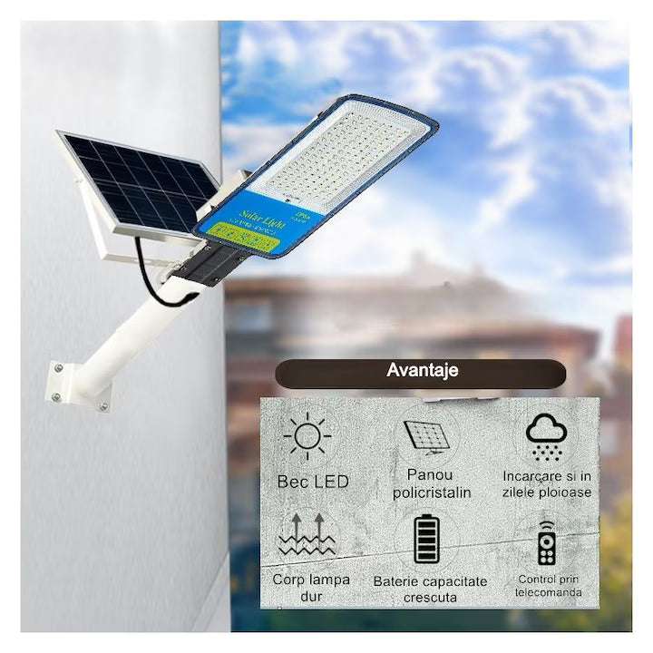 Lampa Solara Senzor De Lumina 240 Led-Uri | VoltSun 2