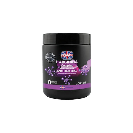 Mască profesională Ronney L-Arginine Complex — tratament anti-cădere, 1000 ml - vivimall.ro