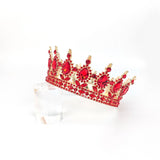 Ötvözet Tiara Piros Kristályokkal | LuxeTiara